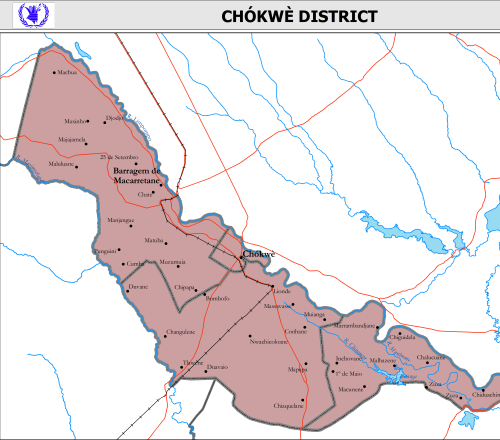 Mapa de Chókwè